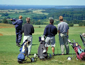 Golfere på greenen